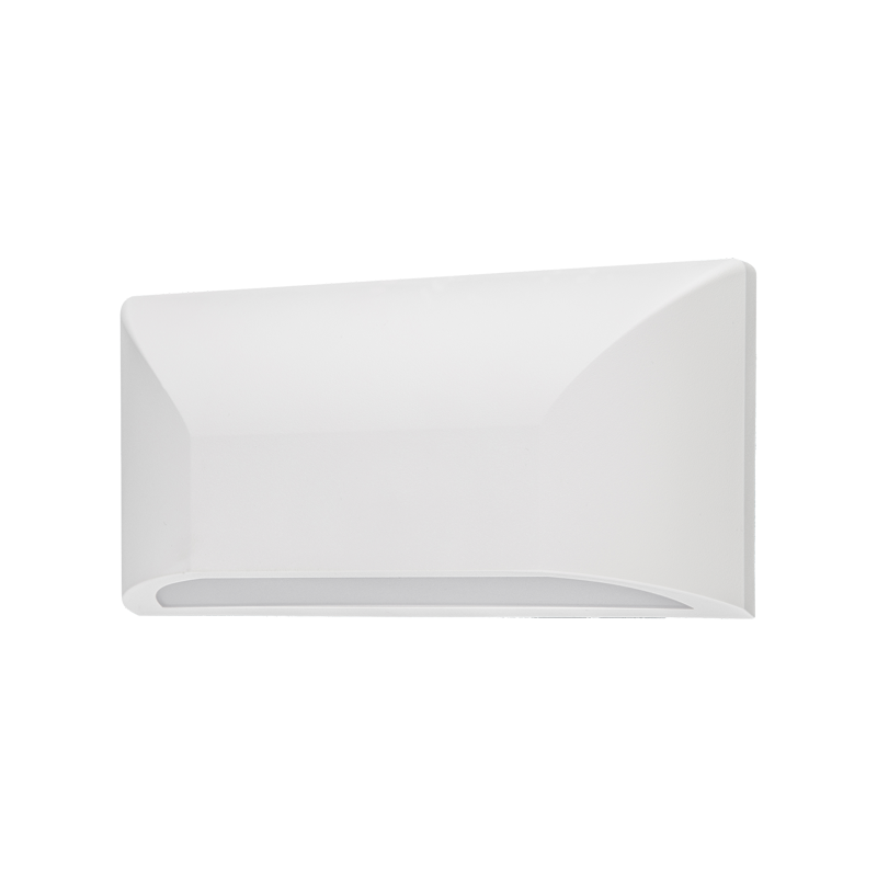 LED WALL RECTANGLE LUMINAIRE WHITE 230V AC IP65 6W 3000K 350LM RA80 SLIM22W LED WALL RECTANGLE LUMINAIRE WHITE 230V AC IP65 6W 3000K 350LM RA80 SLIM22W