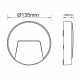 LED WALL ROUND LUMINAIRE WHITE 230V AC IP65 3W 3000K 200LM RA80 SLIM41W