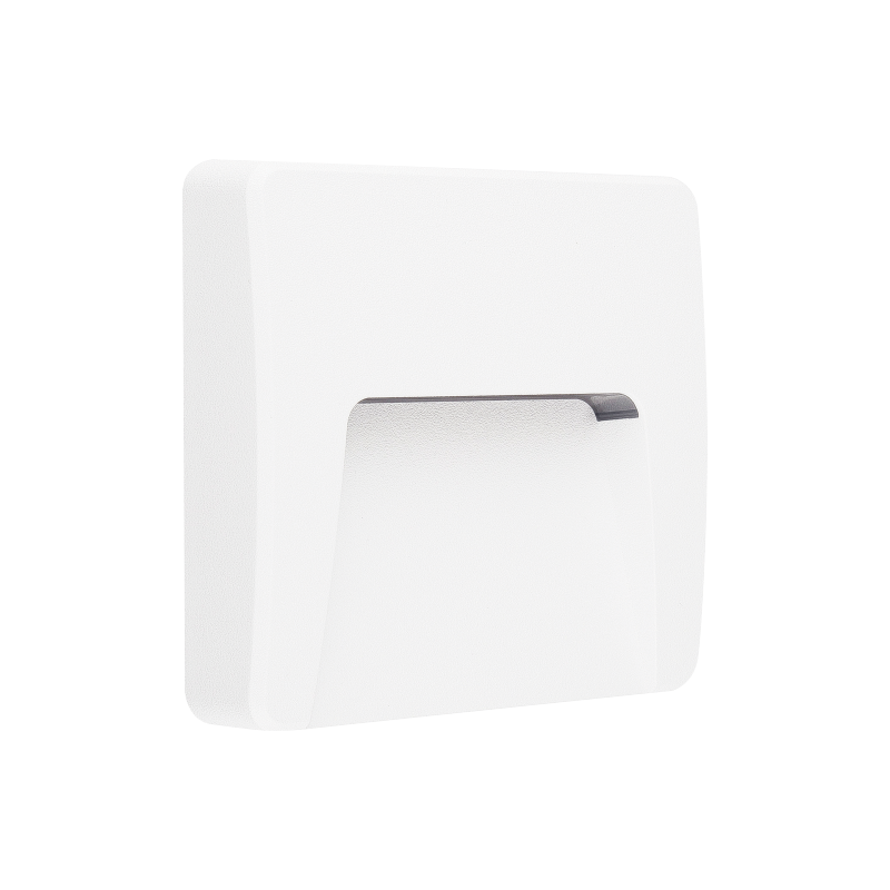 LED WALL SQUARE LUMINAIRE WHITE 230V AC IP65 3W 3000K 200LM RA80 SLIM42W LED WALL SQUARE LUMINAIRE WHITE 230V AC IP65 3W 3000K 200LM RA80 SLIM42W