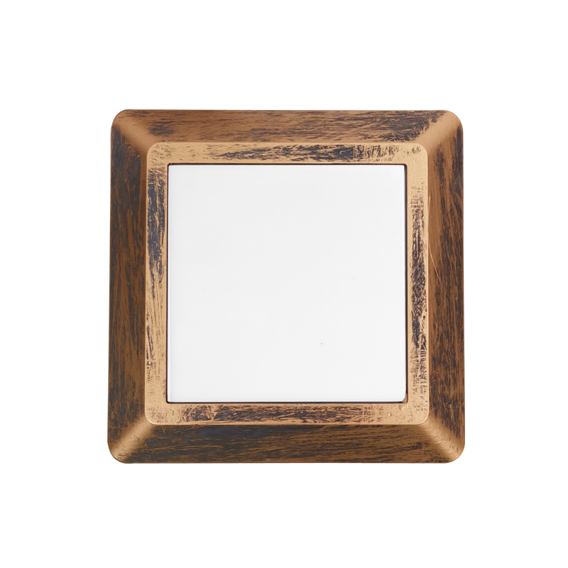 LED WALL SQUARE LUMINAIRE RUST 230V AC IP65 4W 3000K 270LM RA80 SLIM51NR