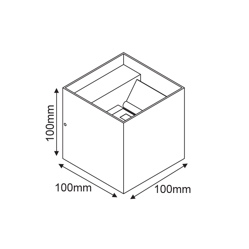 ^LED SMD WALL LUMINAIRE 10W 740LM 0-90° 230V AC 3.000K DARK GREY CRI80 IP54 30.000HRS LGD006G