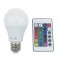 LED SMD A60 E27 230V 8W IR RGB+3.000K 180° 650Lm Ra80 A608RGBWN