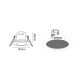 LED SPOT IP65 WHITE ROUND 5W 3.000K 230V AC 400Lm 120° Ra80 VERA530RWN