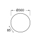 CEILING LAMP D30 HONEY GLASS ALBATRE XD01300Y