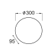 CEILING LAMP D40 HONEY GLASS ALBATRE XD01400Y