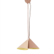 ^ PHASING OUT PENDANT LIGHTING 2ΧE14 BROWN+BEIGE METAL D32ΧΗ120CM DIOSCURI EF23P233BB