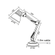 DESK LAMP 1ΧΕ27 BLACK METAL Φ16ΧΦ15ΧΗ50CM UFFICIO 2429MBK