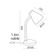 DESK LAMP E27 ORANGE WHITE YUPPIE SF1211OR