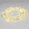 100 LED STRING LIGHTS YELLOW SILVER COPPER WIRE ADAPTOR(3VDC) & 8 FUNCTIONS IP44 10m+3m 1.8W X01100712