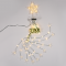 190 LED OCTOPUS LIGHTS WITH STAR, WW, USB REMOTE 8 PROGRAMS, 10 ROWS IP44, 10*180cm, 5m LEAD CABLE X041901525