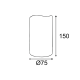 ^ WHITE WAX, 1 LED LIGHT WITH BATTERY (2xAA) & ON/OFF IR REMOTE CONTROLLER, WARM WHITE, IP20, φ7.5x15cm F0711516
