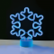 ^ SNOWFLAKE, NEON LED LIGHTS WITH BATTERY (3xAA)/USB, BLUE, IP20, 21x8.5x25cm X05006309