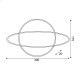 CELESTIAL BODY, 116 NEON LED LIGHTS WITH BATTERY (3xAA)/USB, GOLD & BLUE, IP20, 17.5x2x30cm X041166319