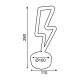 FLASH, 34 NEON LED LIGHTS WITH BATTERY (3xAA)/USB, WARM WHITE, IP20, 11x10x28cm X04341318