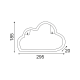 CLOUD, 48 NEON LED LIGHTS WITH BATTERY (3xAA)/USB, WARM WHITE, IP20, 29.5x2x18.5cm X04481316