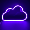 CLOUD, 48 NEON LED LIGHTS WITH BATTERY (3xAA)/USB, PURPLE, IP20, 29.5x2x18.5cm X04488316