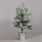 ^ “SNOW PINE TREE WITH RED CHERRY AND POT” 28 WW LED LIGHTS IP20 3xAA H:55cm Ø12,5cm X1028114