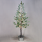 ^ “SNOW PINE TREE WITH RED CHERRY AND POT” 288 WW LED LIGHTS ADAPT. (4,5V) IP44 H:160CM Ø20CM 3M LEAD CABLE X10288144