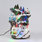 LED DECOR MULTICOLOR VILLAGE+SKI+MUSIC 4.5V (ADAPT) 23,5Χ21Χ31,5CM X0338