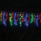 144LED ICICLE LIGHTS 5-7-5-7 QUEUE 24 STRINGS MULTICOLOR ADAPTOR 31VDC & CONNECTABLE MAX 4 SETS IP44 300X60cm 3m TRANSPARENT CABLE X081441029