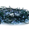 300LED STRING LIGHTS PER 5cm BLUE ADAPTOR 31VDC & CONNECTABLE MAX 2 SETS IP44 3m GREEN CABLE X08300611