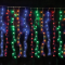 360LED CURTAIN LIGHTS 20 STRINGS x 18 LAMPS MULTICOLOR ADAPTOR 31VDC & CONNECTABLE MAX 2 SETS IP44 200X200cm 3m TRANSPARENT CABLE X08360328