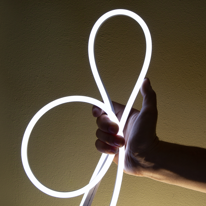 100LED/M LED NEON ROPE LIGHT WHITE SINGLE SIDE 50m IP44 1.5m CABLE WITH 3 SETS PLUG,CONNECTORS AND END CAPS X08542411