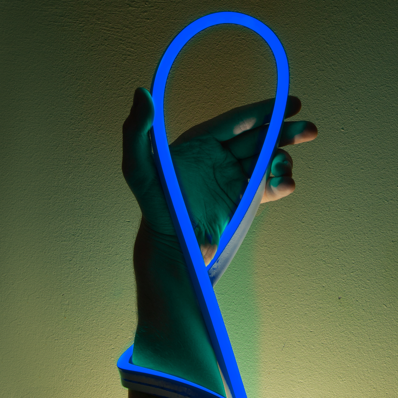 100LED/M LED NEON ROPE LIGHT BLUE STEADY SINGLE SIDE 50m IP44 1.5m CABLE WITH 3 SETS PLUG,CONNECTORS AND END CAPS X08546411