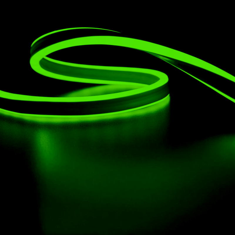 100LED/M LED NEON ROPE LIGHT GREEN STEADY DOUBLE SIDE 50m IP44 1.5m CABLE WITH 3 SETS PLUG,CONNECTORS AND END CAPS X08545412