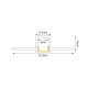 JADE ALUMINUM PROFILE P121 WITH OPAL PC DIFFUSER 2m/pc P121U