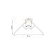 ISLA ALUMINUM PROFILE P122 WITH OPAL PC DIFFUSER 2m/pc P122U
