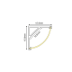 CORN ALUMINUM PROFILE WITH OPAL COVER 2m/pc P161U