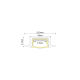 EDITH ALUMINUM WATERPROOF PROFILE P147U WITH OPAL PC DIFFUSER 2m/pc P147U