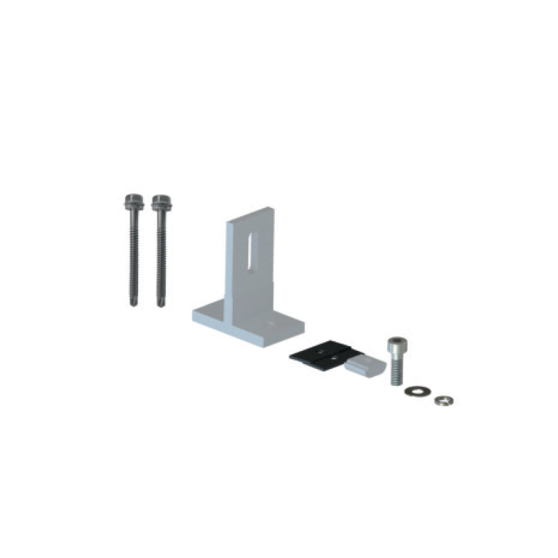 INSTALLATION BASE OF PV PANEL ON INDUSTRIAL ROOFTOP TYPE T SET WITH SCREWS NSMETRAILT