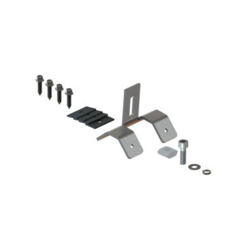 INSTALLATION BASE OF PV PANEL ON INDUSTRIAL ROOFTOP TYPE TRAPEZOID SET WITH SCREWS NSTRAPEZOIDVE