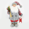 ^ DECO FABRIC SANTA CLAUS WITH SLEIGH 90CM X129002