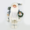 ^ DECO FABRIC SANTA CLAUS WITH WREATH 60CM X126004
