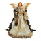 ^ DECO FABRIC ANGEL WITH BLACK DRESS 40CM X124007