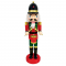 ^ WOODEN NUTCRACKER GREEN & RED WITH DRUM H30CM X023010