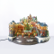 LED WW DECOR MULTICOLOR VILLAGE + ROTATION TRAIN & TREE +MUSIC 4.5V (ADAPT) 43Χ38Χ36CM X0325