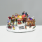LED RGB DECOR MULTICOLOR VILLAGE + ROTATION CAROUSEL +MUSIC 4.5V (ADAPT) 42Χ31Χ23CM X0327