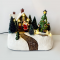 LED WW DECOR  MULTICOLOR VILLAGE+ROTATION TREE+MUSIC 4.5V (ADAPT) / 3AA (BAT) 19Χ13.5Χ15.5CM X0301