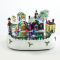 LED RGB DECOR MULTICOLOR VILLAGE+ROTATION SKATING+MUSIC 4.5V (ADPAT) / 3ΑΑ (BAT) 36.5Χ20Χ17CM X0310