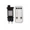 ADAPTOR & IR CONTR. IP44, 8-FUNCTIONS + DIMMER + TIMER + ON/OFF 6V 1200mA 200-400 COPPER WIRE STRING LIGHTS X016V1200R