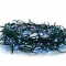 ^ 300 LED STRING LIGHTS (PER 5cm), BLUE, ADAPTOR (31VDC) & 8 FUNCTIONS,IP44, 15m, GREEN CABLE X08300612