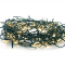^ 50LED STRING LIGHTS BATTERY (3xAA), CW 6/18 TIMER & 8 FUNCTIONS,IP44, 490+30cm, GREEN LEAD CABLE X0650134
