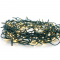 ^ 300 LED STRING LIGHTS PER 5cm WARM WHITE, ADAPTOR 31VDC & CONNECTABLE MAX 2 SETS, IP44 15m GREEN CABLE X08300111