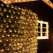 ^ 240 LED NET LIGHT, WARM WHITE, ADAPTOR 36VDC & CONNECTABLE MAX 3 SETS, IP44 200x150cm GREEN CABLE X08240111