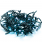 ^ 100 LED RUBBER CABLE BLUE STRING LIGHTS CONTECT.  (MAX 20), 10CM DIST., 10M,IP44, 1.5 LEAD CABLE X08100631