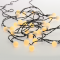 30 WW SOLAR LEDS, OPAL BALLS, STRING LIGHTS, BAT., SOLAR, FLASH, BLACK WIRE, IP44, 4.35m+2m X04301423